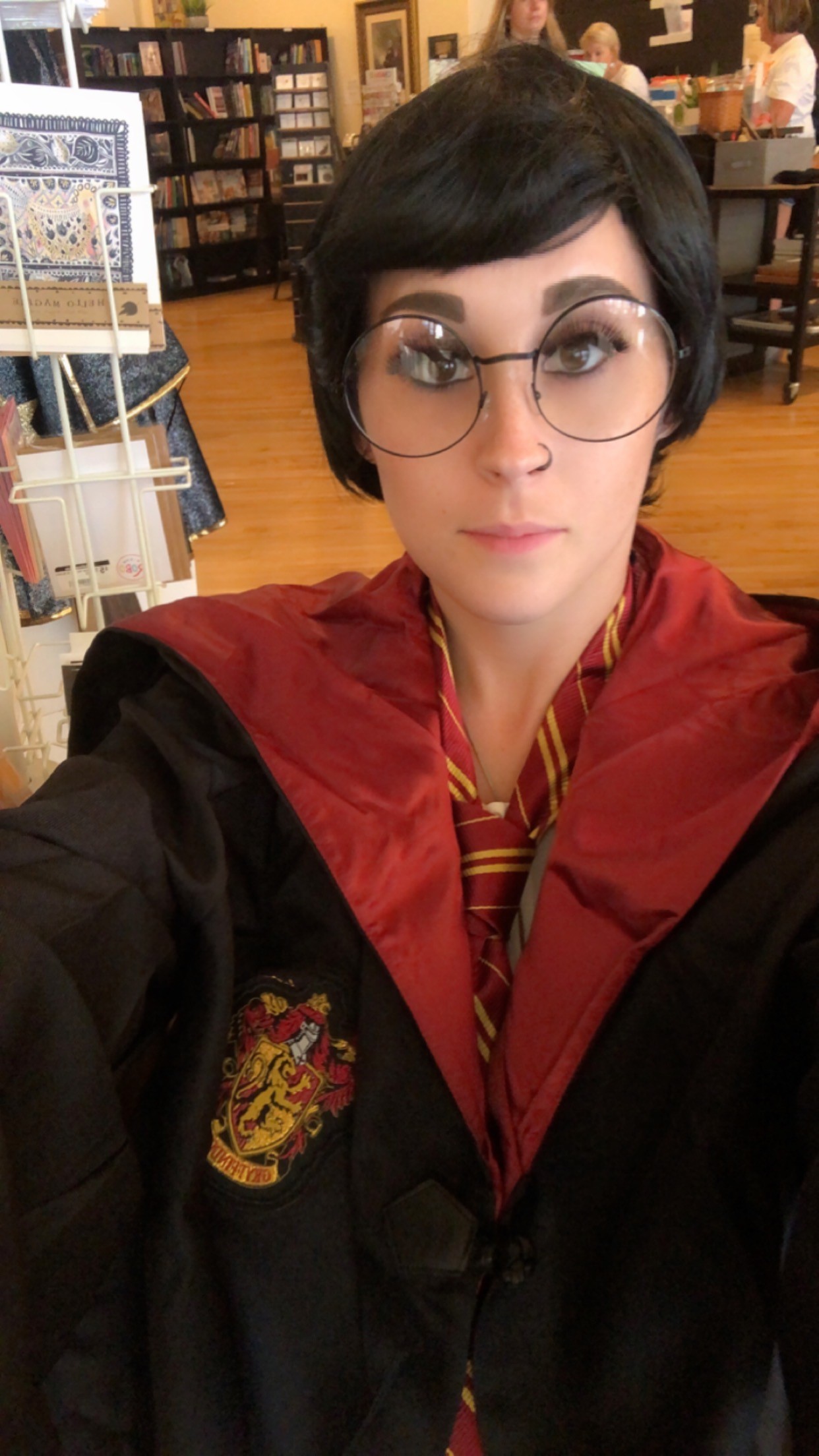 Kolina dressed as Harry Potter for  the party