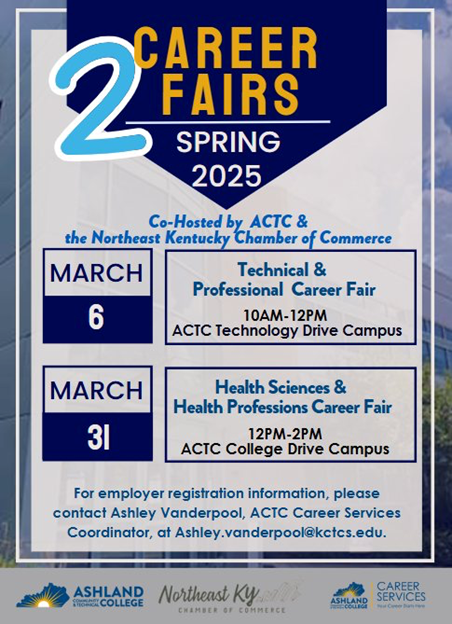 Career Fair flyer. See page for details