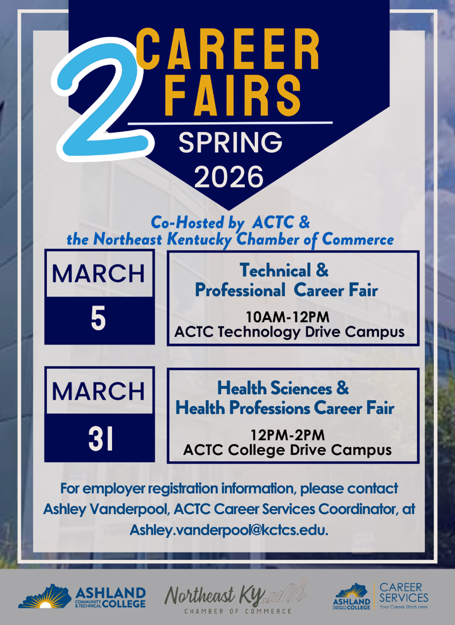 Career Fair flyer. See page for details