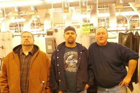 Welding instructors Jeff Cassady, Ron Craig, and Curtis Bowman are pictured in the welding shop at the Technology Drive Campus.