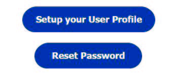 Screenshot of the "Setup your User Prrofile" link that is located on the User Account Center main page