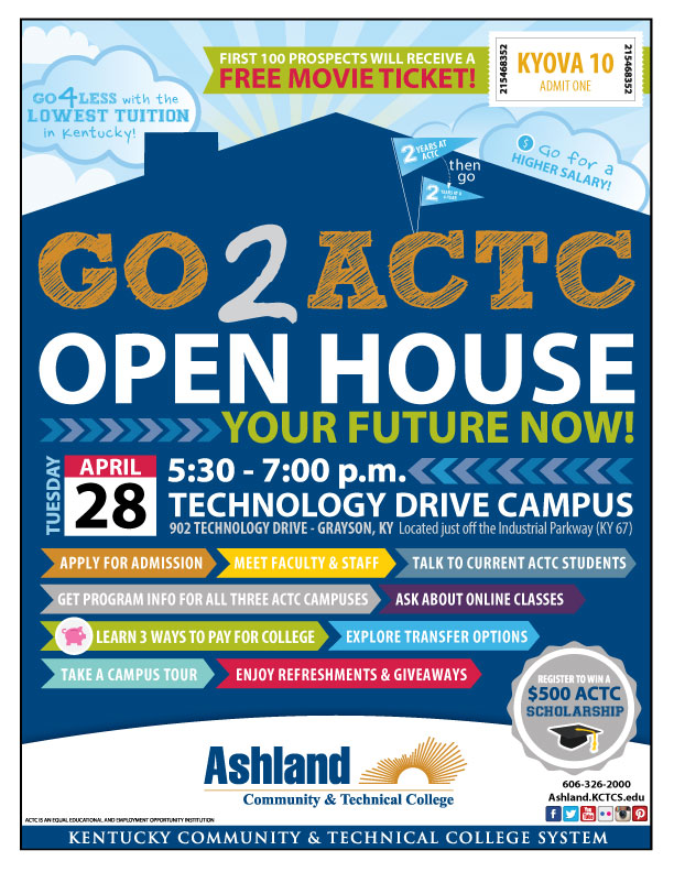 Go2ACTC Open House at Technology Drive Campus on April 28