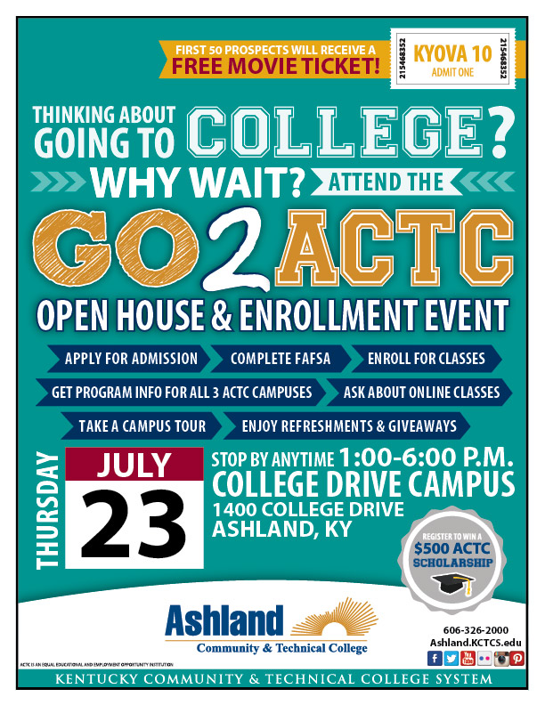 Why Wait? Go2ACTC Open House Flyer with information