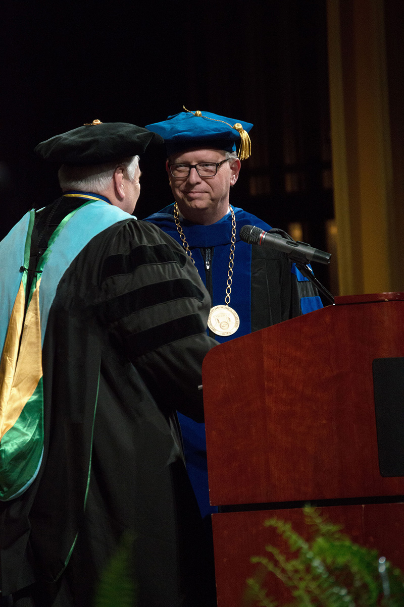 Dr. Larry Ferguson is sworn in as president of ACTC